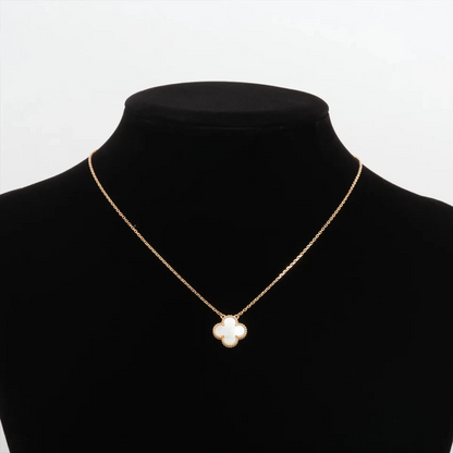Van Cleef & Arpels Vintage Alhambra Shells Necklace 750(YG) 5.1g
