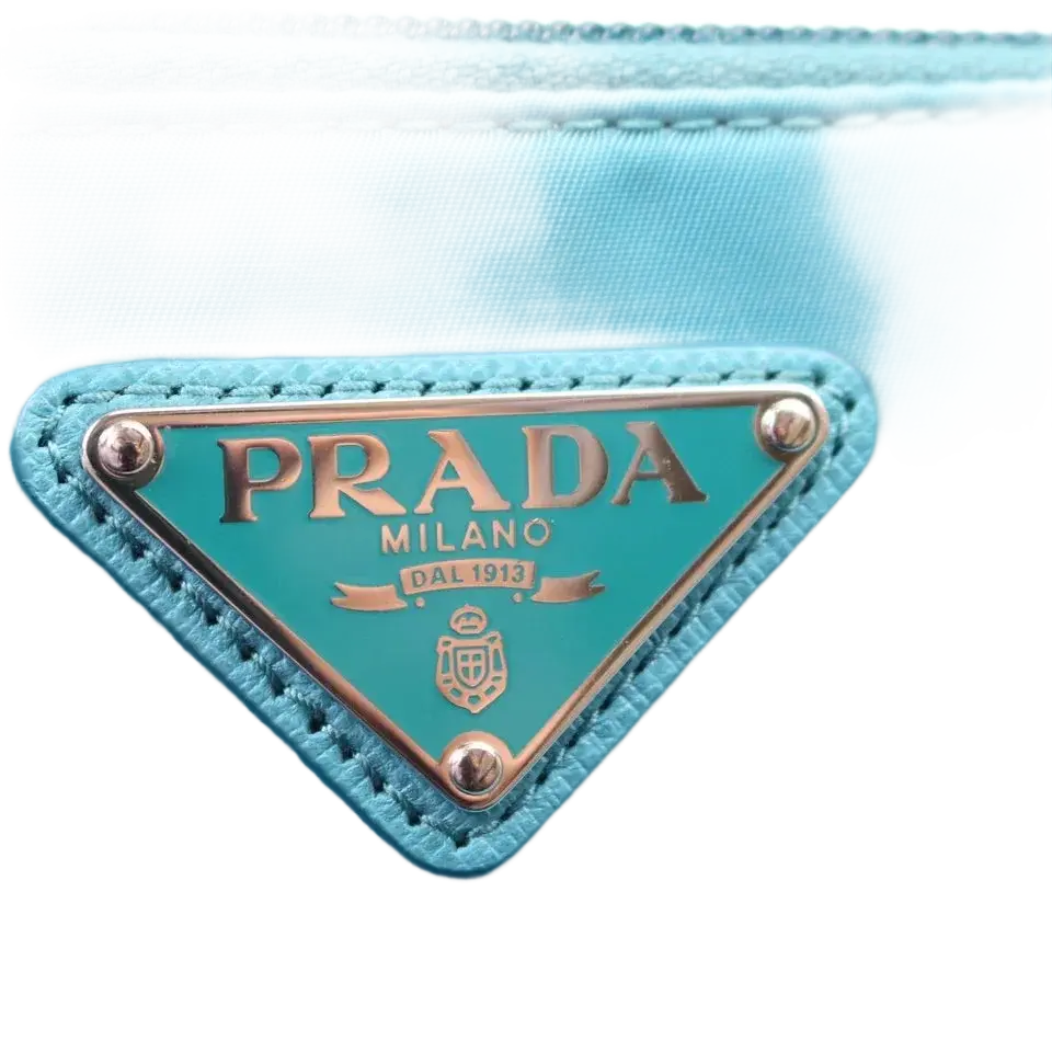 PRADA Logo Clutch Pouch Bag
