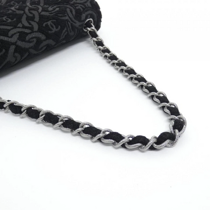 CHANEL CC Patterned Jacquard Flap Handbag