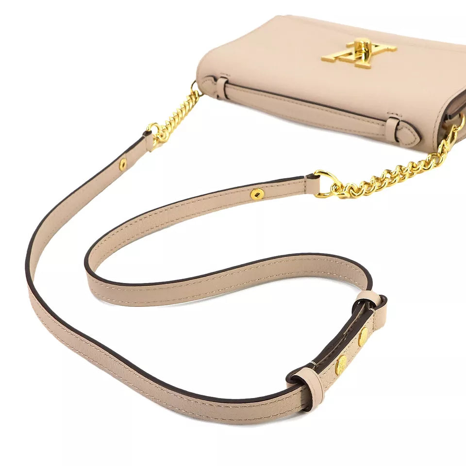 LOUIS VUITTON Lockme Clutch Shoulder Bag