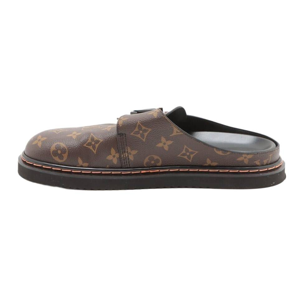 Vuitton LV Easy Line Mule 7 Men's Brown Monogram LV Logo