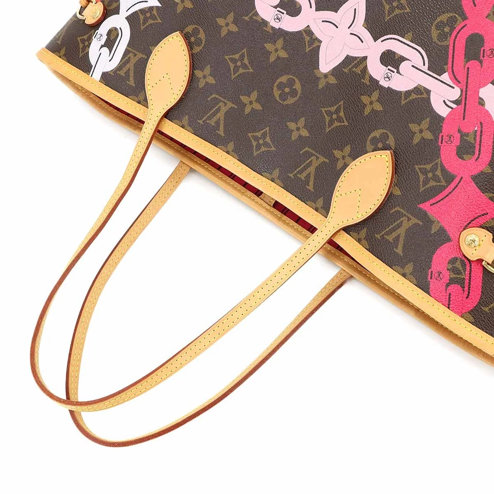 Louis Vuitton Neverfull MM in Monogram Canvas with Fuchsia Interior