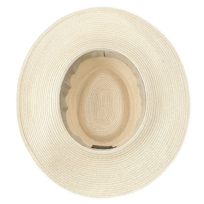 CHANEL CC Logo Ribbon Straw Hat Size M
