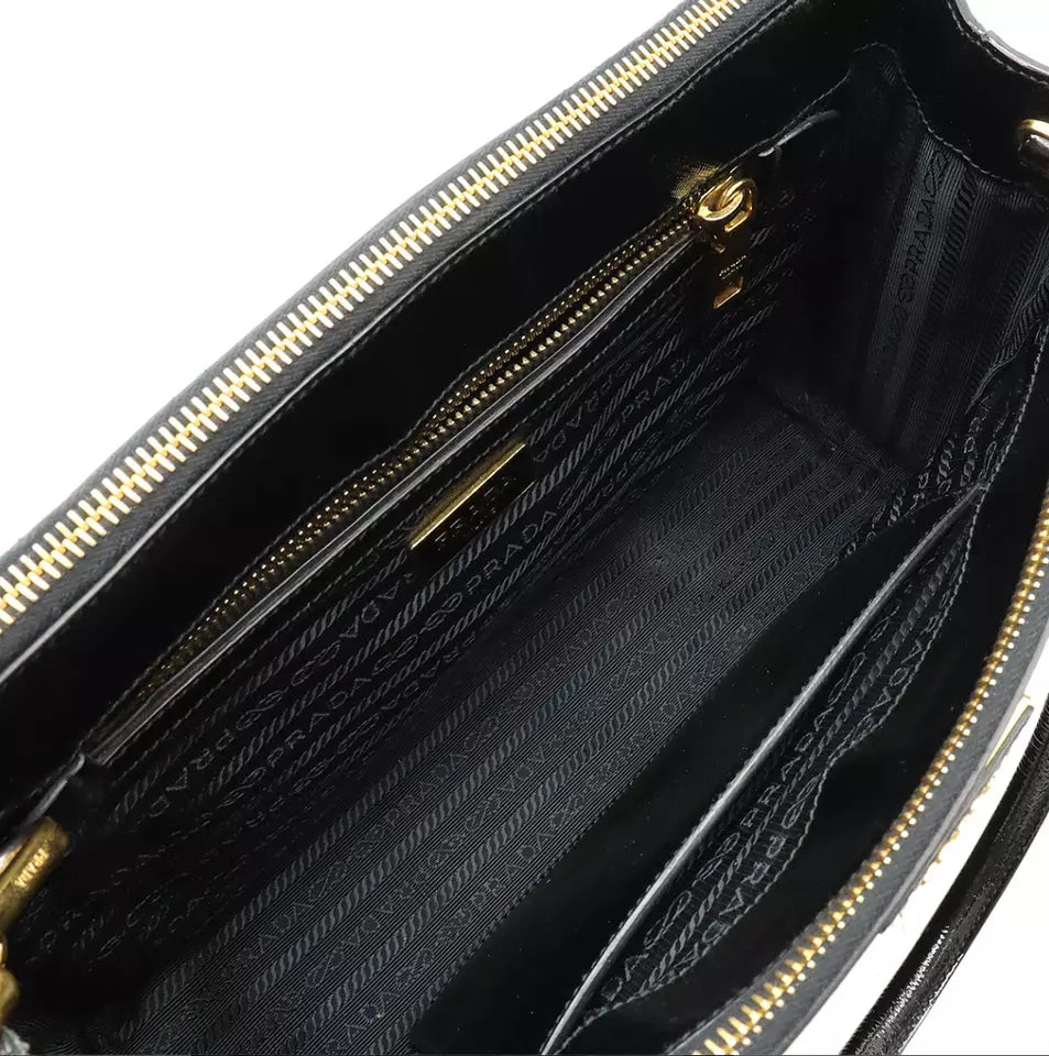 PRADA Galleria Double Zip Handbag