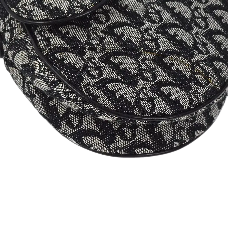 Christian Dior Black Trotter Saddle Handbag