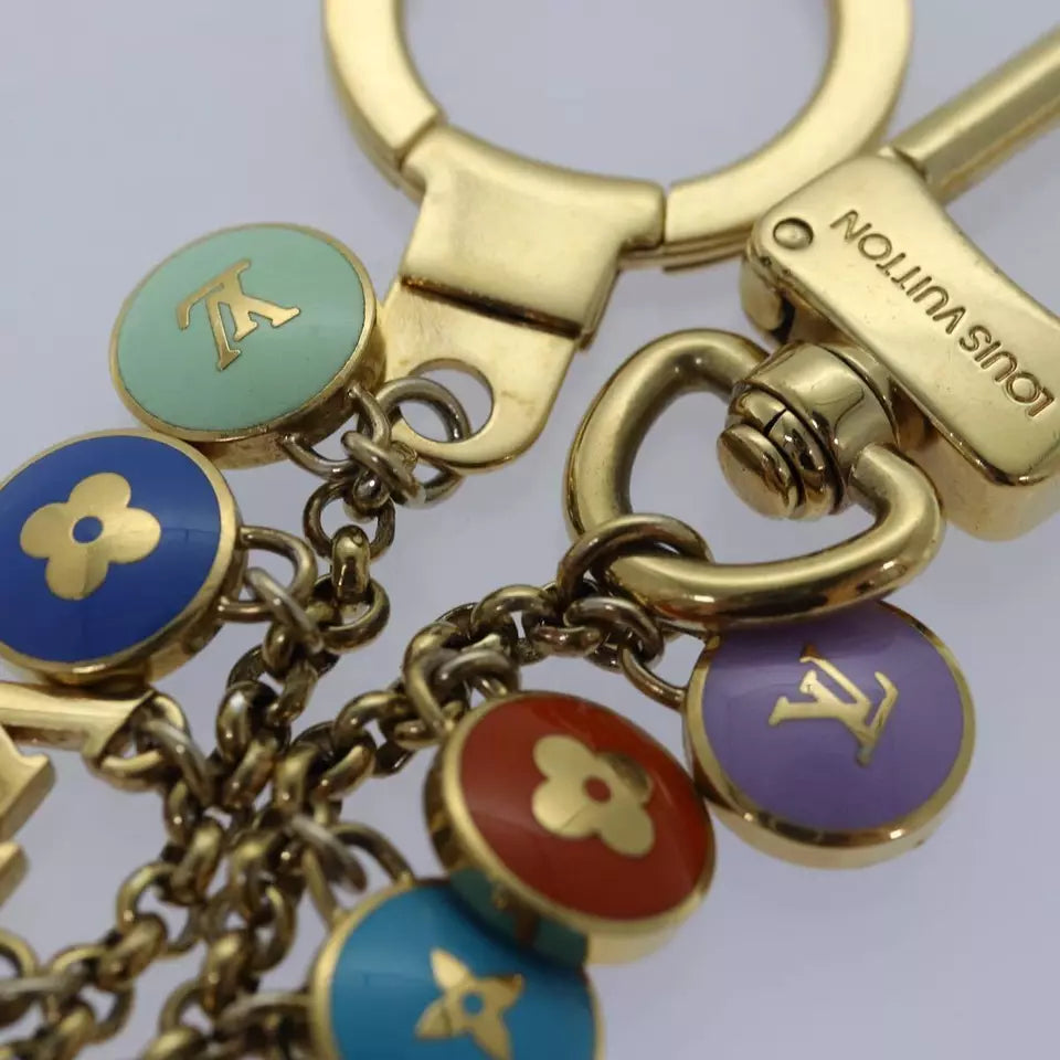 LOUIS VUITTON Monogram Porte Cles Chainne Pastilles Charm