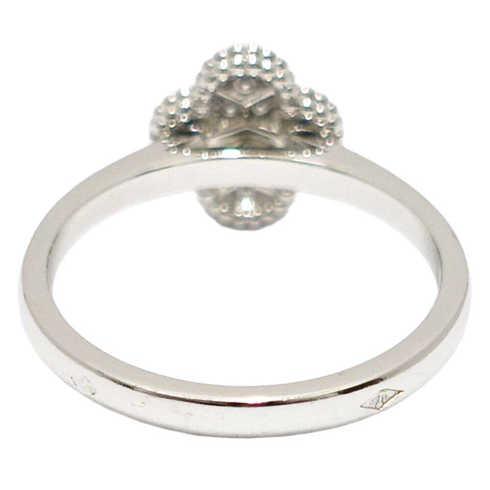 Van Cleef & Arpels K18WG Sweet Alhambra Diamond Ring