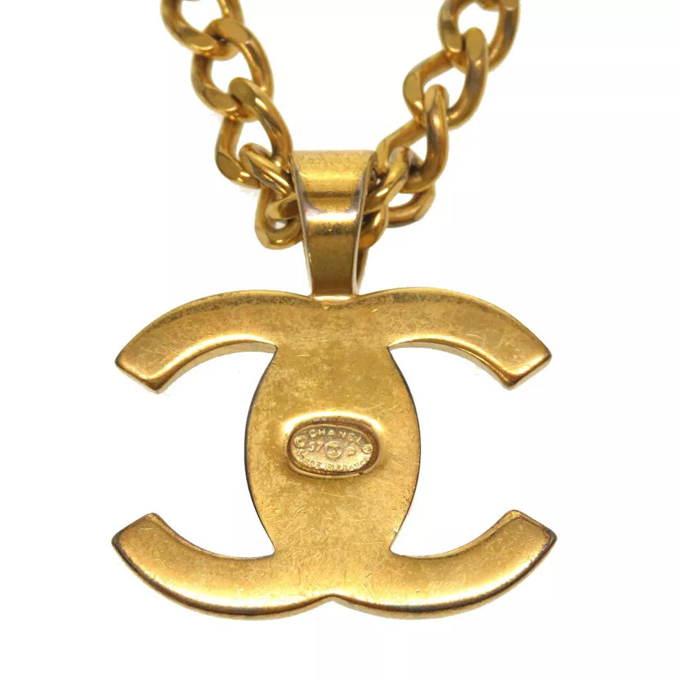 CHANEL Turn Lock Cocomark Necklace