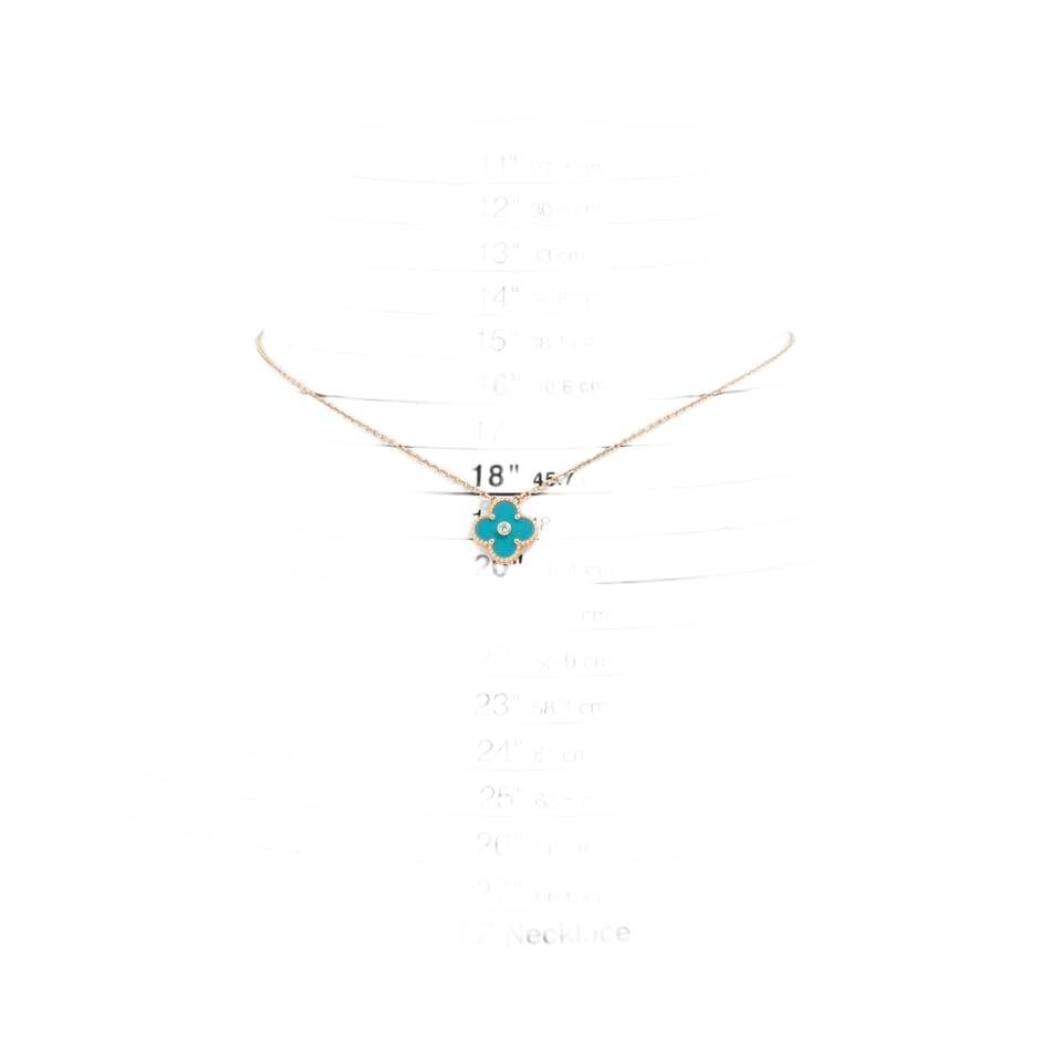 Van Cleef & Arpels Vintage Alhambra 1P Diamond Sable Necklace