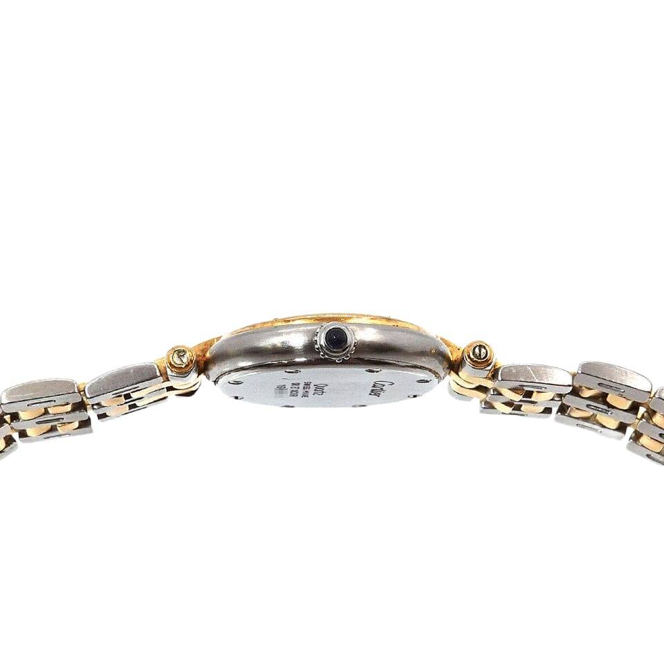 Cartier Panthere SM 2Rows 750 YG Quartz Cream Dial Ladies Watch
