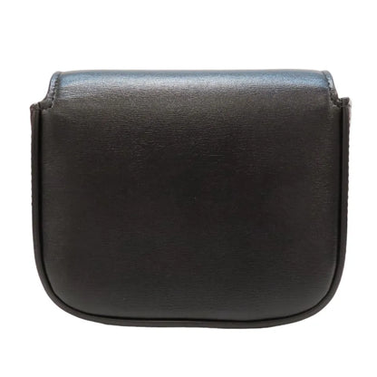 CELINE Mini Triomphe Shoulder Bag Calfskin Black