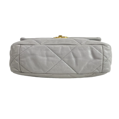 CHANEL CHANEL19 Gray Lambskin Shoulder Bag