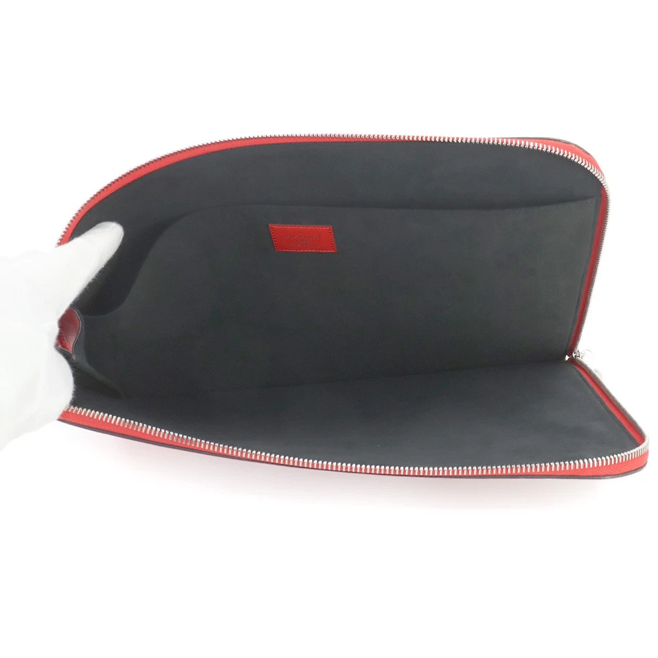 LOUIS VUITTON Supreme Epi Pochette Jour GM Clutch Bag Red White