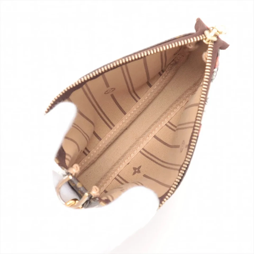Louis Vuitton Monogram Mini Pochette Accessory Brown