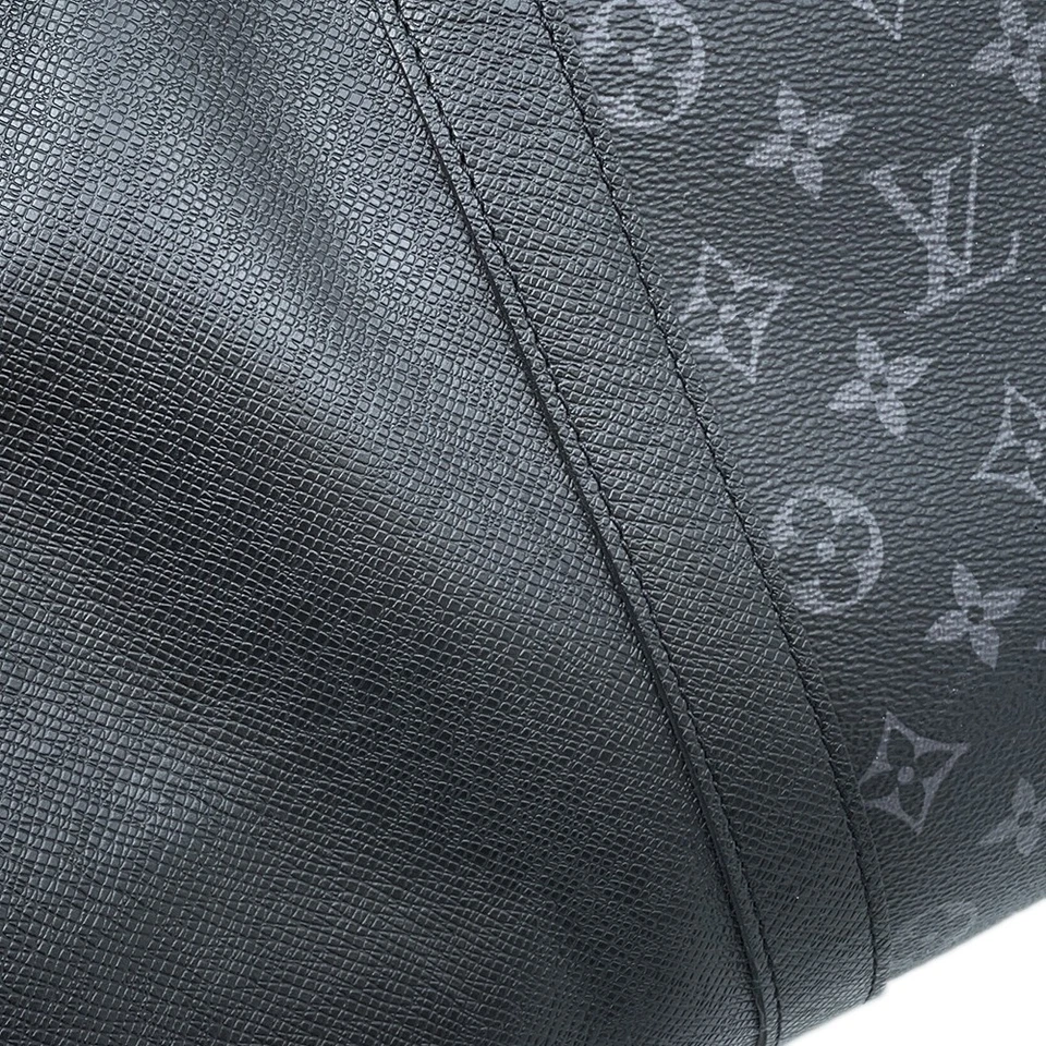 Louis Vuitton Taigarama Keepall Bandoulière 50 in Noir Taiga & Monogram Eclipse