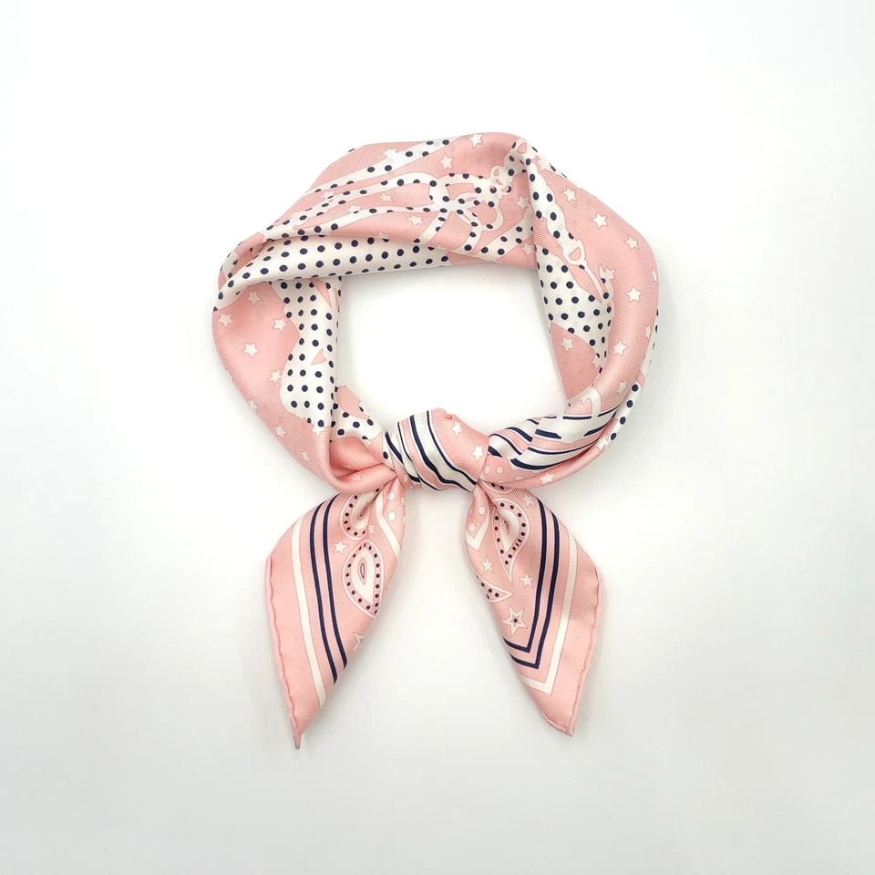 Hermès Carré 55 Brides de Gala Scarf in Pink x Multicolor Silk