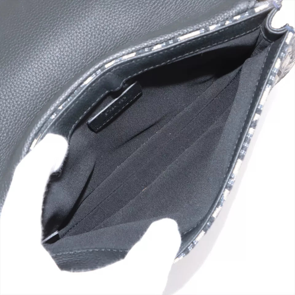 DIOR x HOMME Oblique Saddle Shoulder Bag