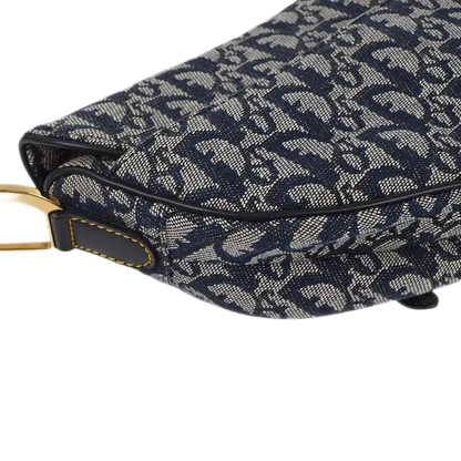 Christian Dior Navy Trotter Saddle Handbag