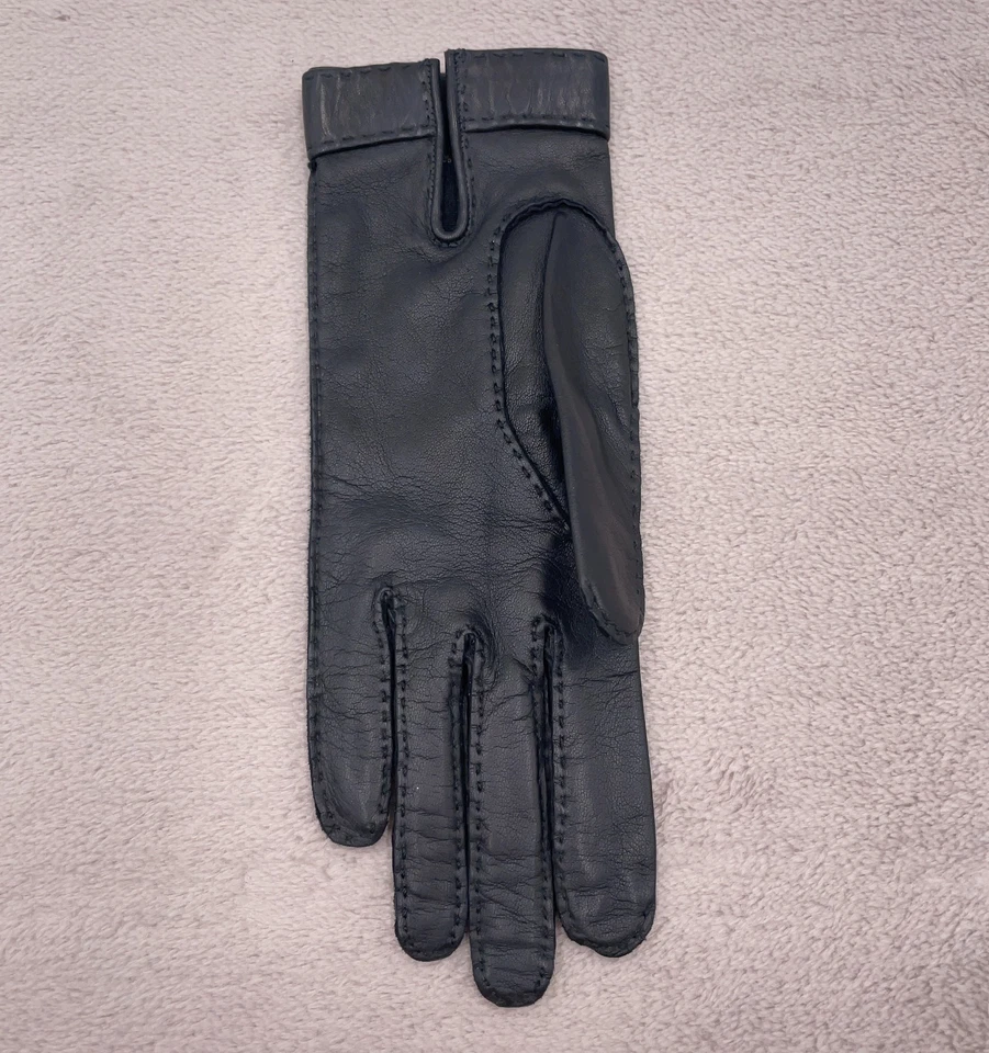 Hermès Série Gloves in Black Leather