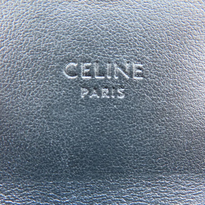 CELINE Mini Triomphe Shoulder Bag Calfskin Black