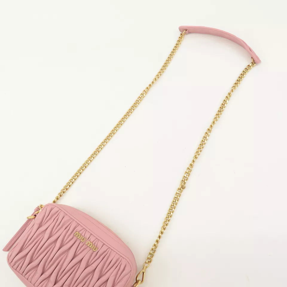 MIU MIU Matelasse Chain Shoulder Bag