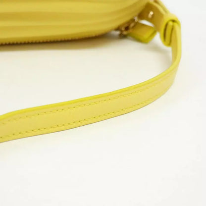 Authentic LOEWE Bracelet Pouch Shoulder Bag in Yellow Gold