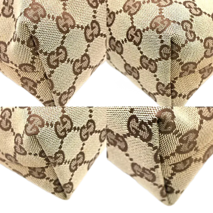 Authentic GUCCI GG Pattern Canvas Leather Mini Shoulder Bag