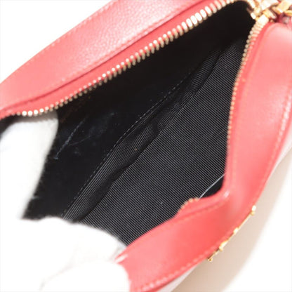 Saint Laurent Paris Leather Shoulder Bag Red