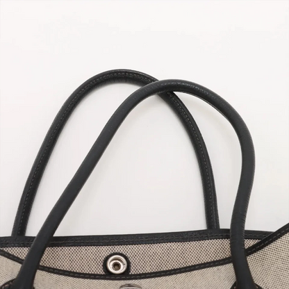 Hermès Garden Party 36 PM Buffle x Twirl Ash Black Silver Metal Fittings H 2004