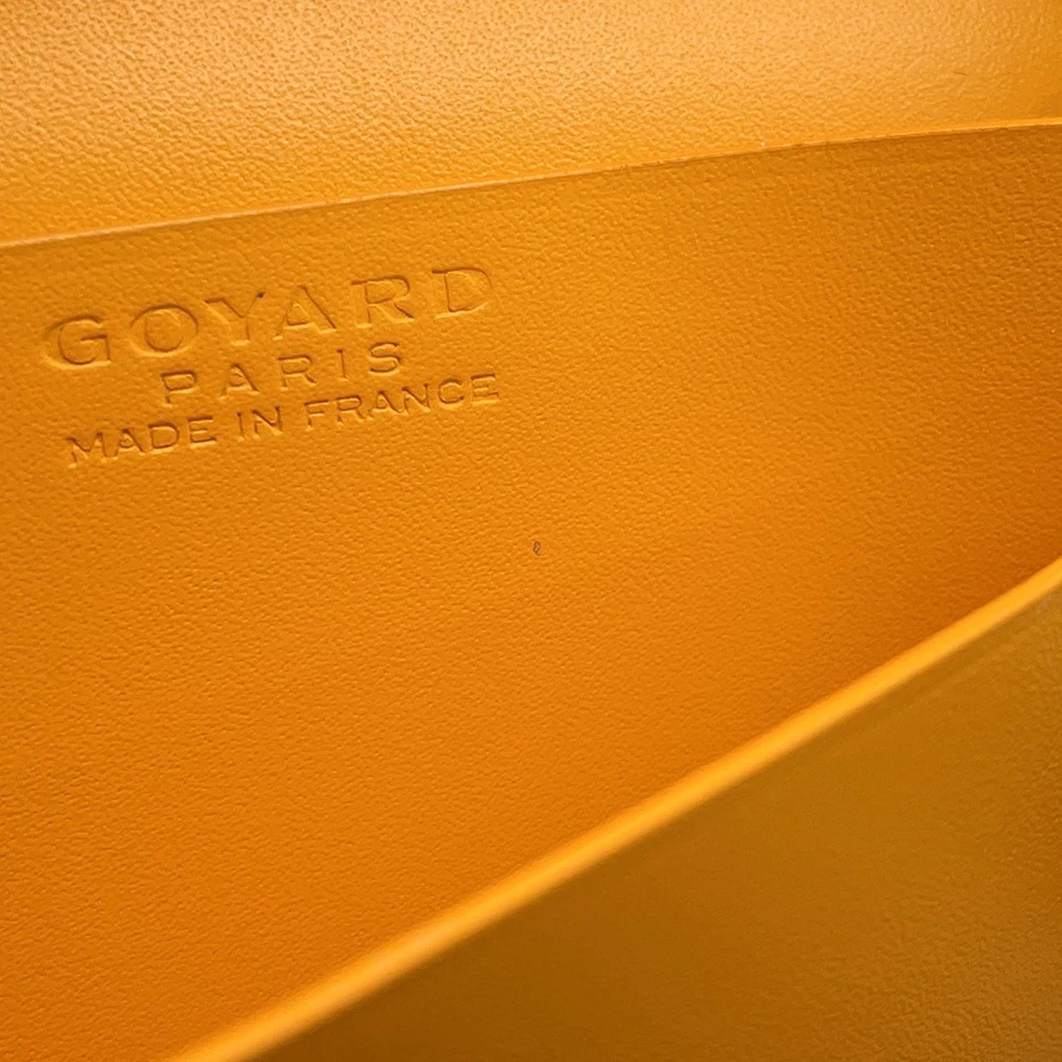 GOYARD Marzelb Card Case PVC Leather Yellow