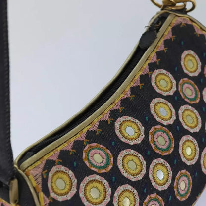 Christian Dior Handbag – Blue/Gold Canvas