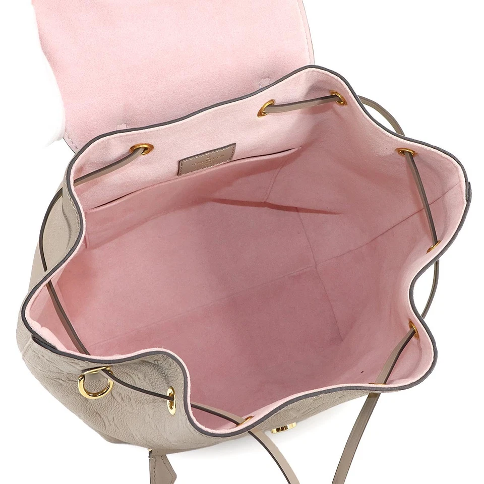 Louis Vuitton Montsouris PM Backpack in Monogram Empreinte Leather (Tourterelle)