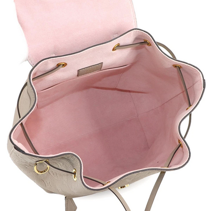 Louis Vuitton Montsouris PM Backpack in Monogram Empreinte Leather (Tourterelle)