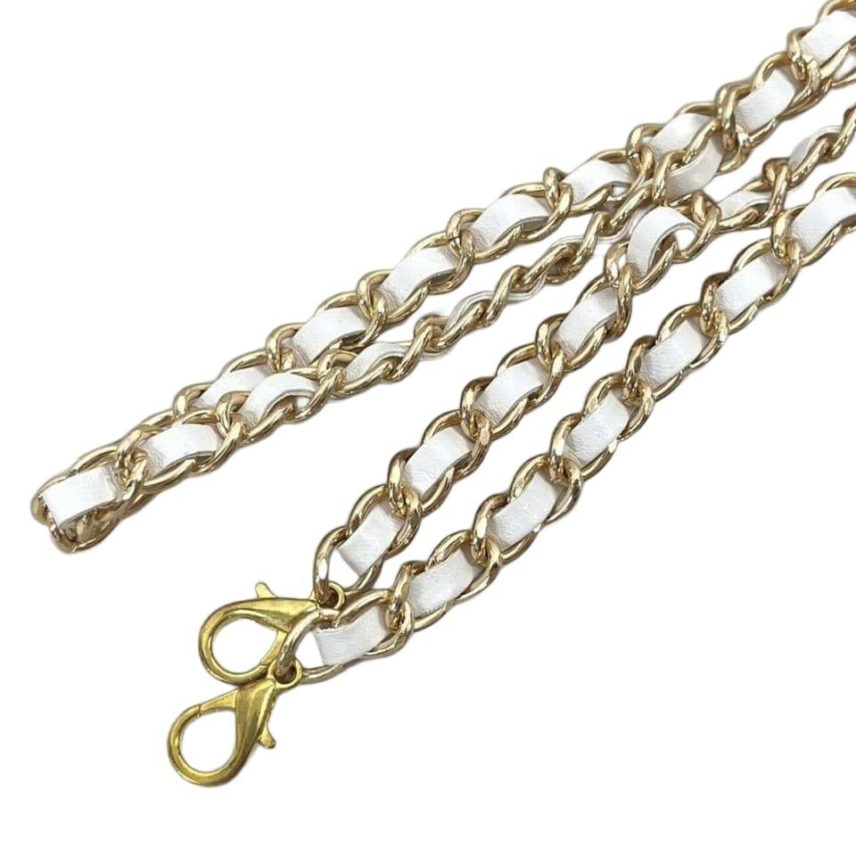 CHANEL VIP Limited Coco Mark Rhinestone 2-Way Chain Shoulder Pearl Hand Bag