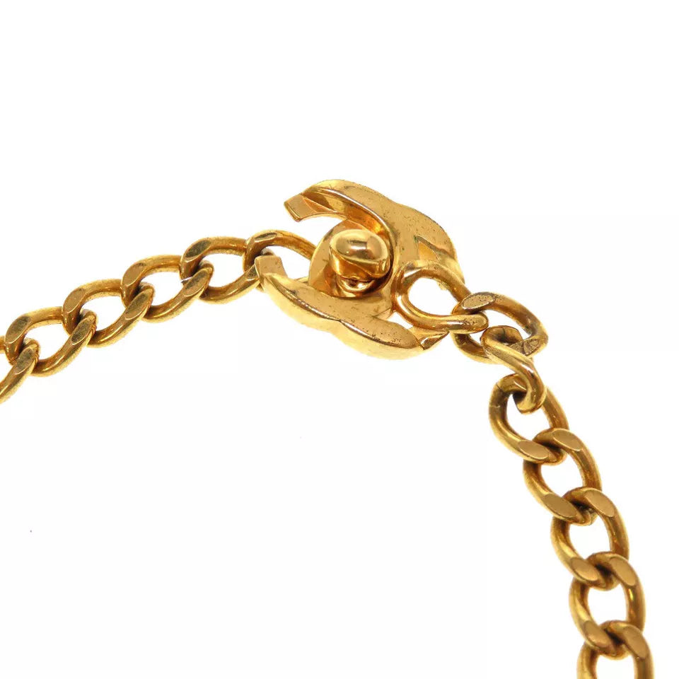 CHANEL Turn Lock Cocomark Necklace