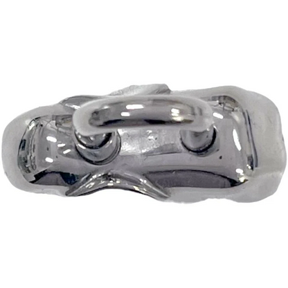 Hermès Elephant Padlock Bag Charm in Silver-Tone Metal