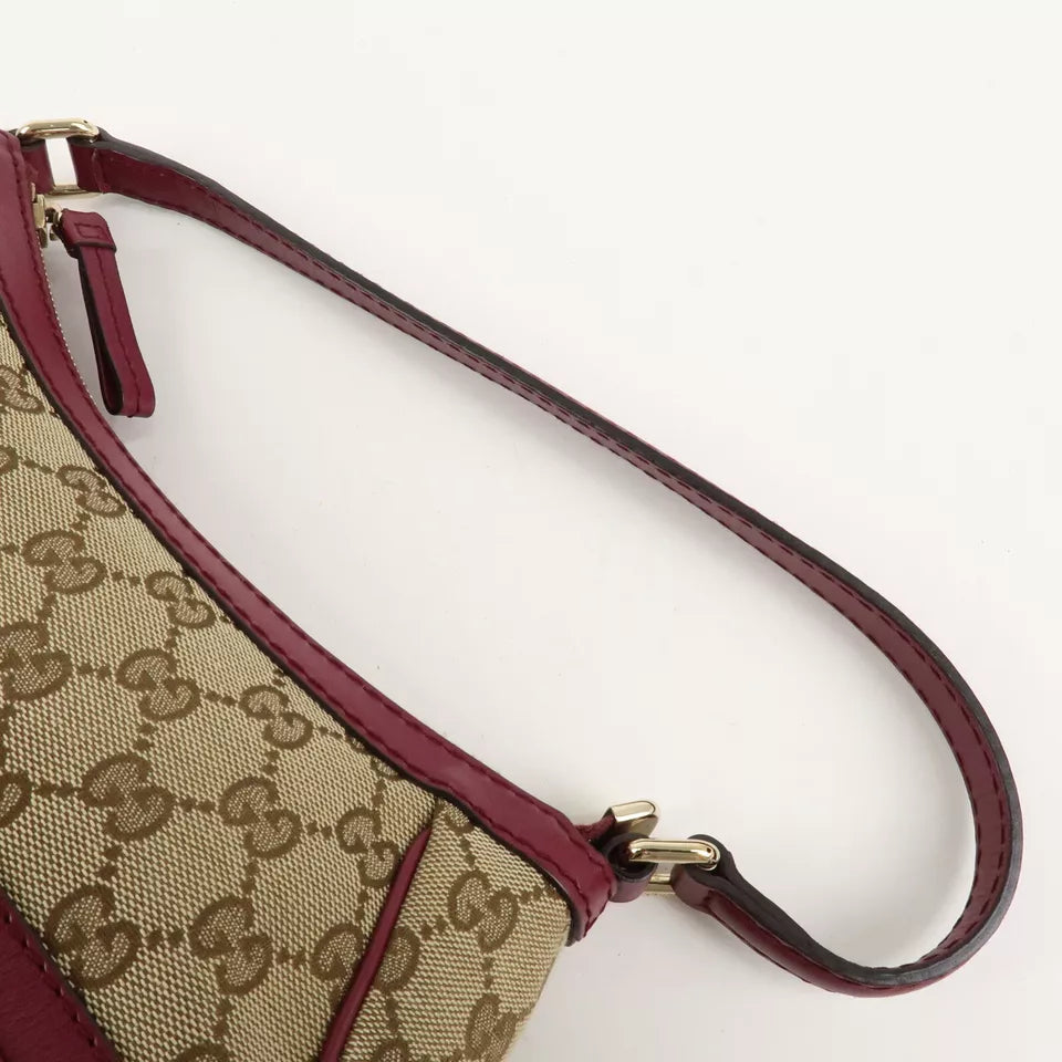 GUCCI Mayfair GG Canvas Leather Shoulder Bag