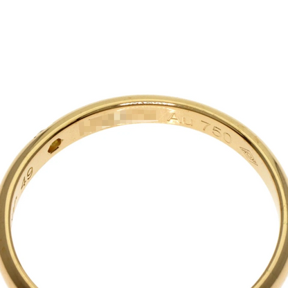 CARTIER Classic Wedding 1P Diamond Ring K18 Yellow Gold Ladies