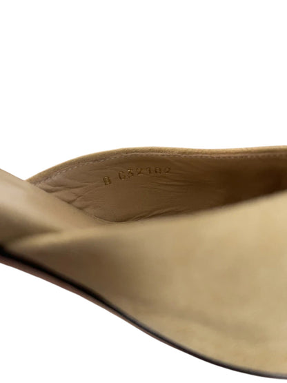 Chanel Suede Grosgrain Heeled Mules