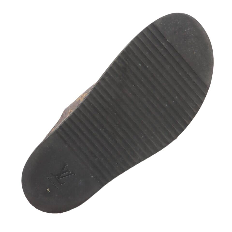 Vuitton LV Easy Line Mule 7 Men's Brown Monogram LV Logo