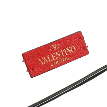 Auth VALENTINO Vlogo Diagonal Shoulder Bag In White Leather