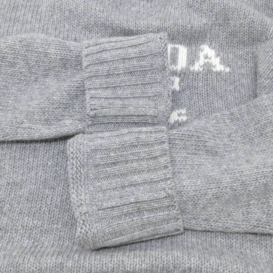 Authentic PRADA Gray Wool and Cashmere Women's Sweater