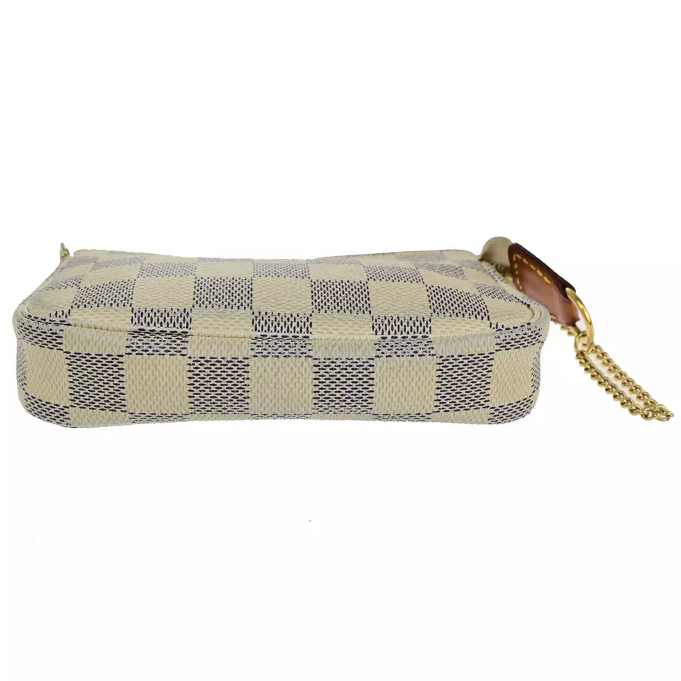 LOUIS VUITTON Mini Pochette Accessories Handbag – Damier Azur