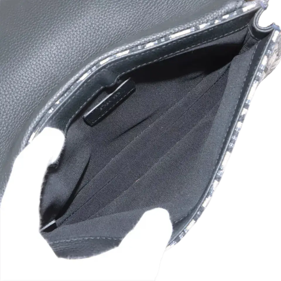 DIOR x HOMME Oblique Saddle Shoulder Bag
