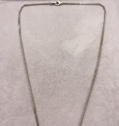 Louis Vuitton Collier Plaque Multi LV Necklace in Silver