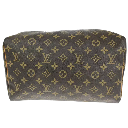 LOUIS VUITTON Speedy 30 Travel Handbag – Brown Monogram Leather