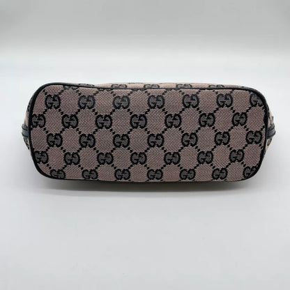 GUCCI Cosmetics Accessory Pouch In Navy GG Canvas