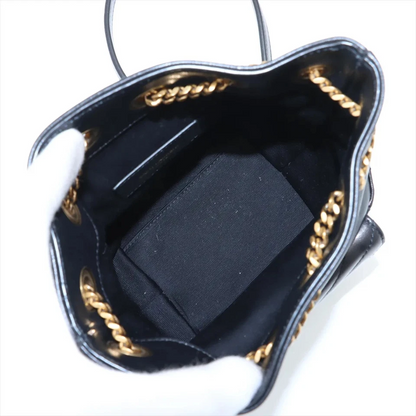 Saint Laurent Paris Joe Leather Chain Shoulder Bag Black