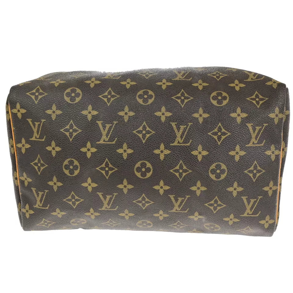 LOUIS VUITTON Speedy 30 Travel Handbag – Brown Monogram Leather