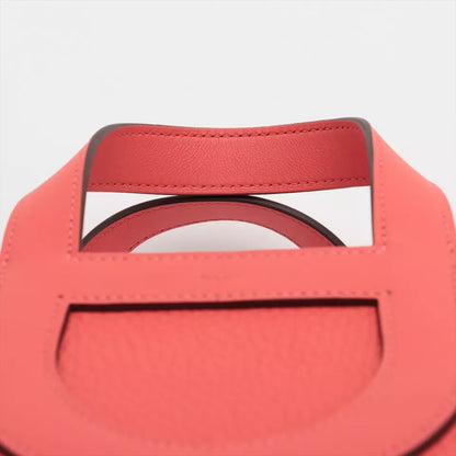 Hermès In the Loop 18 Taurillon Clemence Handbag In Rose Texas with Silver Metal Fittings